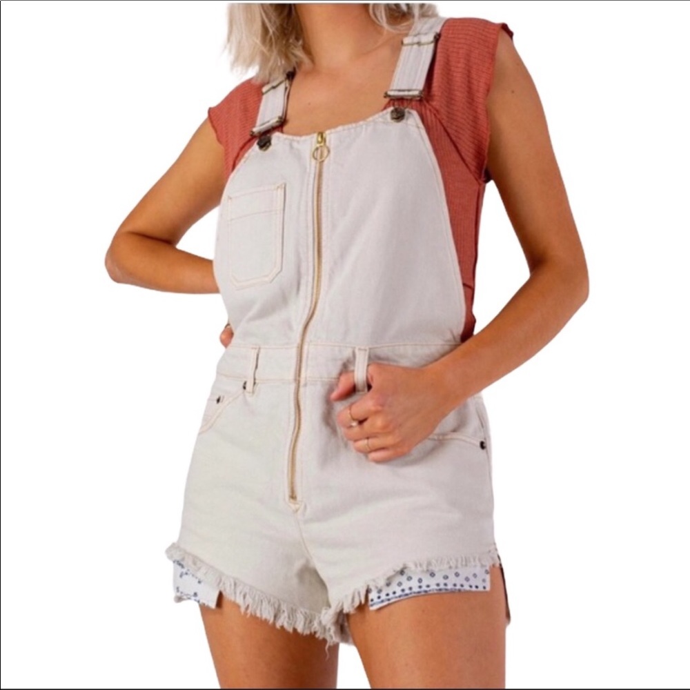 NWT Free People Denim Overalls